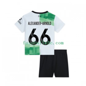Fußballtrikots Liverpool Trent Alexander-Arnold 66 Kinder Auswärts Trikotsatz 2023-2024